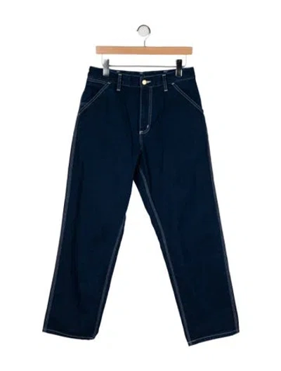 Pre-owned Carhartt Straight-leg Jeans In Blue