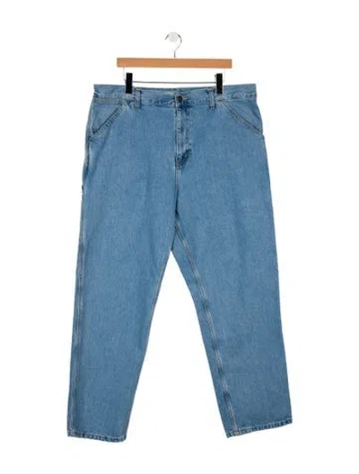 Pre-owned Carhartt Straight-leg Jeans In Blue