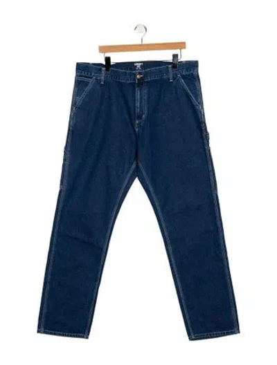 Pre-owned Carhartt Straight-leg Jeans In Blue