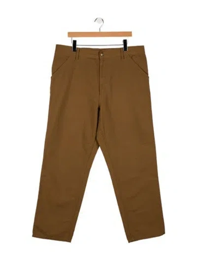 Pre-owned Carhartt Straight-leg Jeans In Brown
