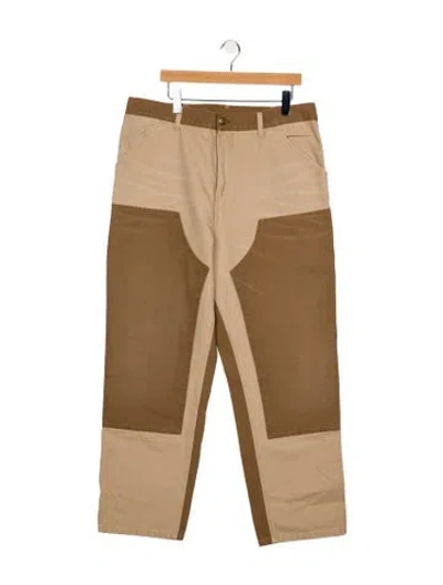 Pre-owned Carhartt Straight-leg Jeans In Neutral