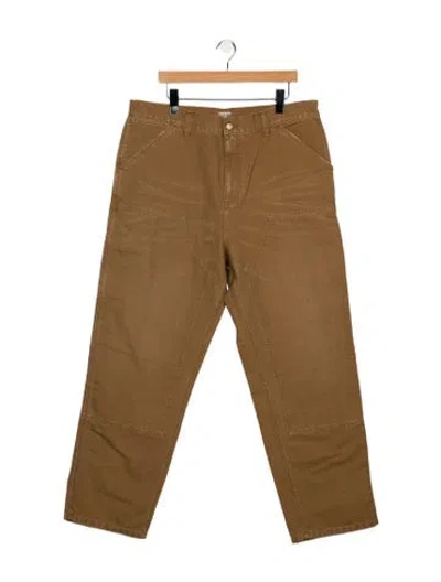 Pre-owned Carhartt Straight-leg Jeans In Neutral