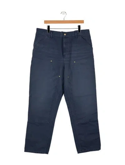 Pre-owned Carhartt Straight-leg Jeans W/ Tags In Blue