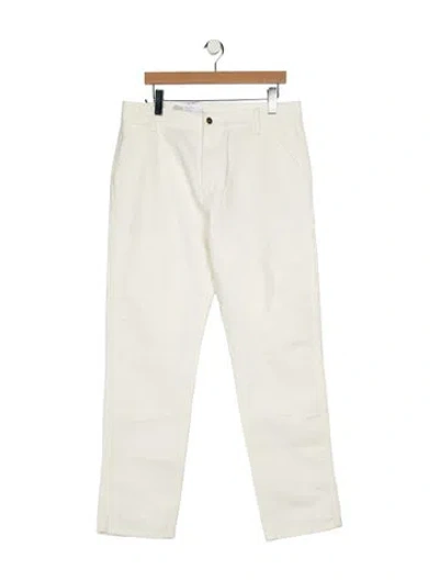Pre-owned Carhartt Straight-leg Jeans In White