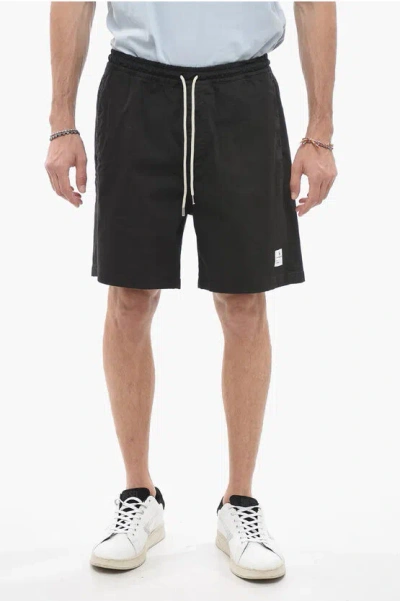Carhartt Stretch Cotton Collins Shorts With 3 Pockets In Black