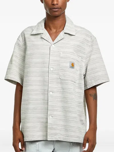 Carhartt Stripe Pocket Shirt In Gray