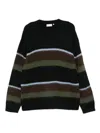 Carhartt Mens Sundling Palisander Merton Striped Knitted Jumper