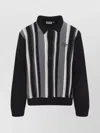 Carhartt Graphite Grey Cardigan With Pointed Collar In Black