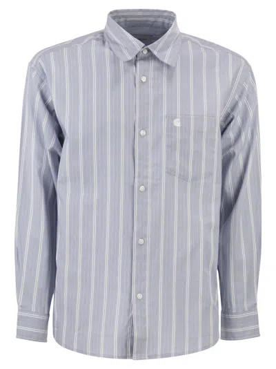 Carhartt Striped Cotton Shirt In Animal Print