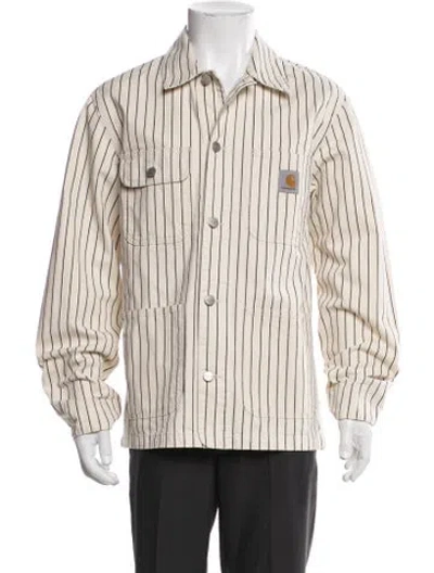 Pre-owned Carhartt Striped Jacket In Neutral