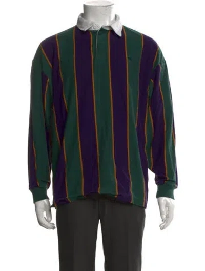 Pre-owned Carhartt Striped Long Sleeve Shirt In Green