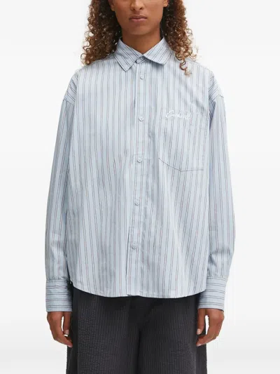 Carhartt Striped-pattern Shirt In Blue