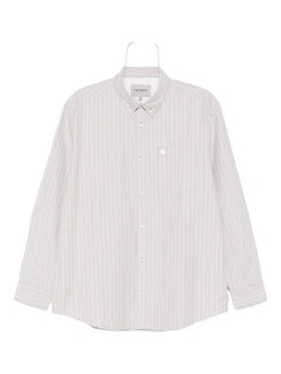 Carhartt Striped Pocket Shirt In Neutral