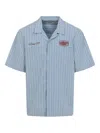 Carhartt Short-sleeved Hendry Shirt In Blue