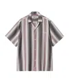 Carhartt Short Sleeves Striped Pattern Shirt In Grey