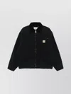 Carhartt Structured Collared Front Pocket Long Sleeve Jacket In Black