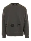 Carhartt Crew Neck Long Sleeves Cuffs And Hem In White