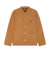 Carhartt Wip Mens Faux Suede Michigan Coat In Hamilton Brown