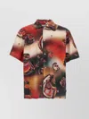 Carhartt Work In Progress Solar Chrome Print Short Sleeve Button-up Shirt In Multi