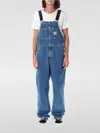 Carhartt Logo-patch Straight-leg Dungarees In Blue
