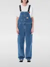 Carhartt Logo-patch Straight-leg Dungarees In Blau