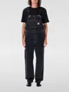 Carhartt Denim Dungarees With Adjustable Straps In Denim