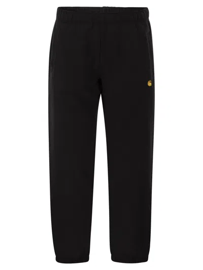 Carhartt Wip Sweat Joggers With Embroidered Logo In Black