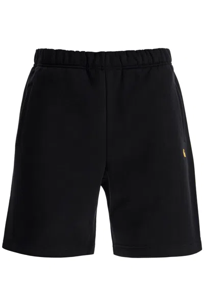 Carhartt Sweat Shorts Chase Flee In Black