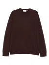 Carhartt Logo-embroidered Crew-neck Sweater In Brown