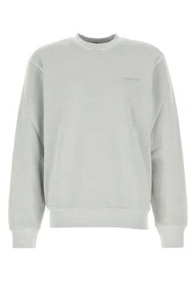 Carhartt Gray Duster Script Sweatshirt In Gd 29j Basalt