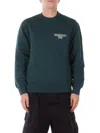 Carhartt Ip Mens Dark Fir Alumni Brand-embroidery Cotton-jersey Sweatshirt