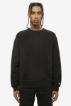 Carhartt Chase Logo-embroidered Cotton-blend Jersey Sweatshirt In Black