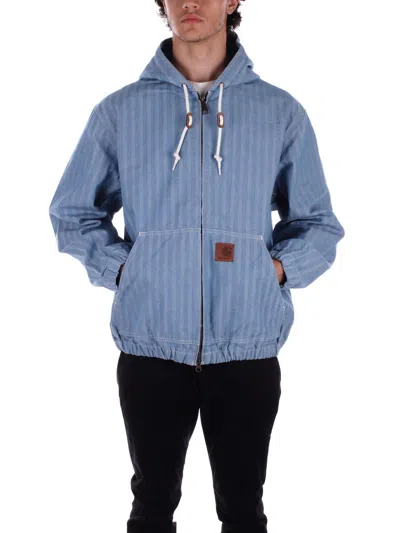 Carhartt Sweaters Denim In Denim Blu E Verdi