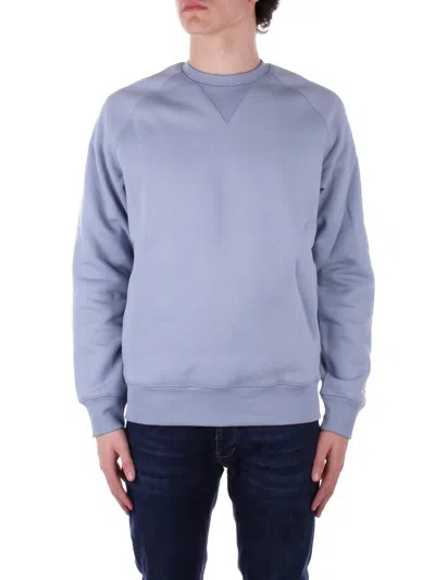 Carhartt Sweaters In Frosted Blue Azzurro