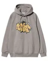 Carhartt Wip Hooded Yute Sweat In Gray