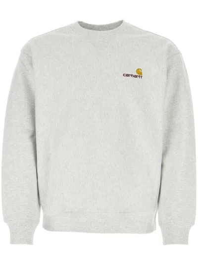 Carhartt Long-sleeved Sweater In Light Gray