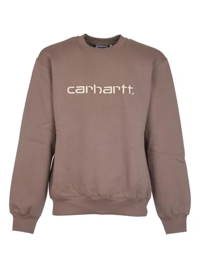 Carhartt Sweatshirt In Branch/rattan
