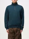 Carhartt Chase Cotton Blend Hoodie In Blue