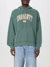 Carhartt Library Hooded Sweatshirt Kangaroo Pockets In Green