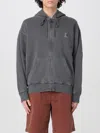 Carhartt Wip Logo Cotton Hoodie In Grau