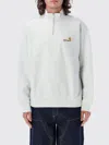 Carhartt Wip Americanscript Half-zip Fleece In Grau