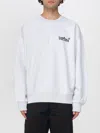 Carhartt Wip Light Grey Cotton Blend Wiptopia Sweatshirt In White