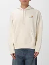 Carhartt Hooded American Script Sweatshirt Natrual In Neutral
