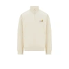 Carhartt Off-white Half Zip American Script Sweatshirt In Beige