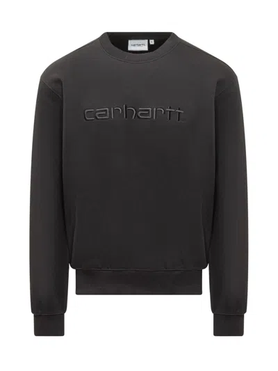 Carhartt Sweatshirt With Logo In Black