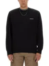 Carhartt Script Embroidered Sweatshirt In Black