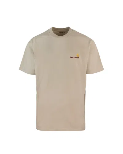 Carhartt T-shirt American Script Fleur De Sel In 2lpxx