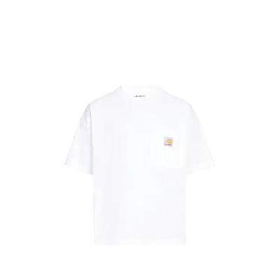 Carhartt T-shirt Ample Col Rond En Coton In White