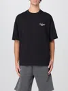 Carhartt Cotton T-shirt With Logo Embroidery In Black 1