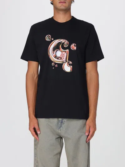 CARHARTT T-SHIRT CARHARTT WIP MEN COLOR BLACK,H19729002